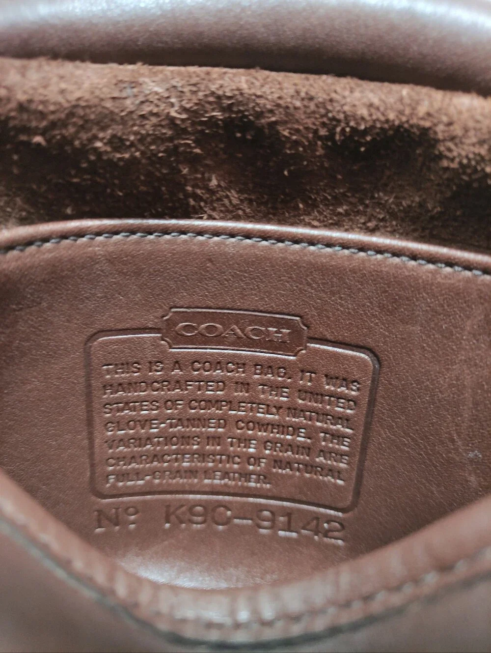Coach glovetanned leather